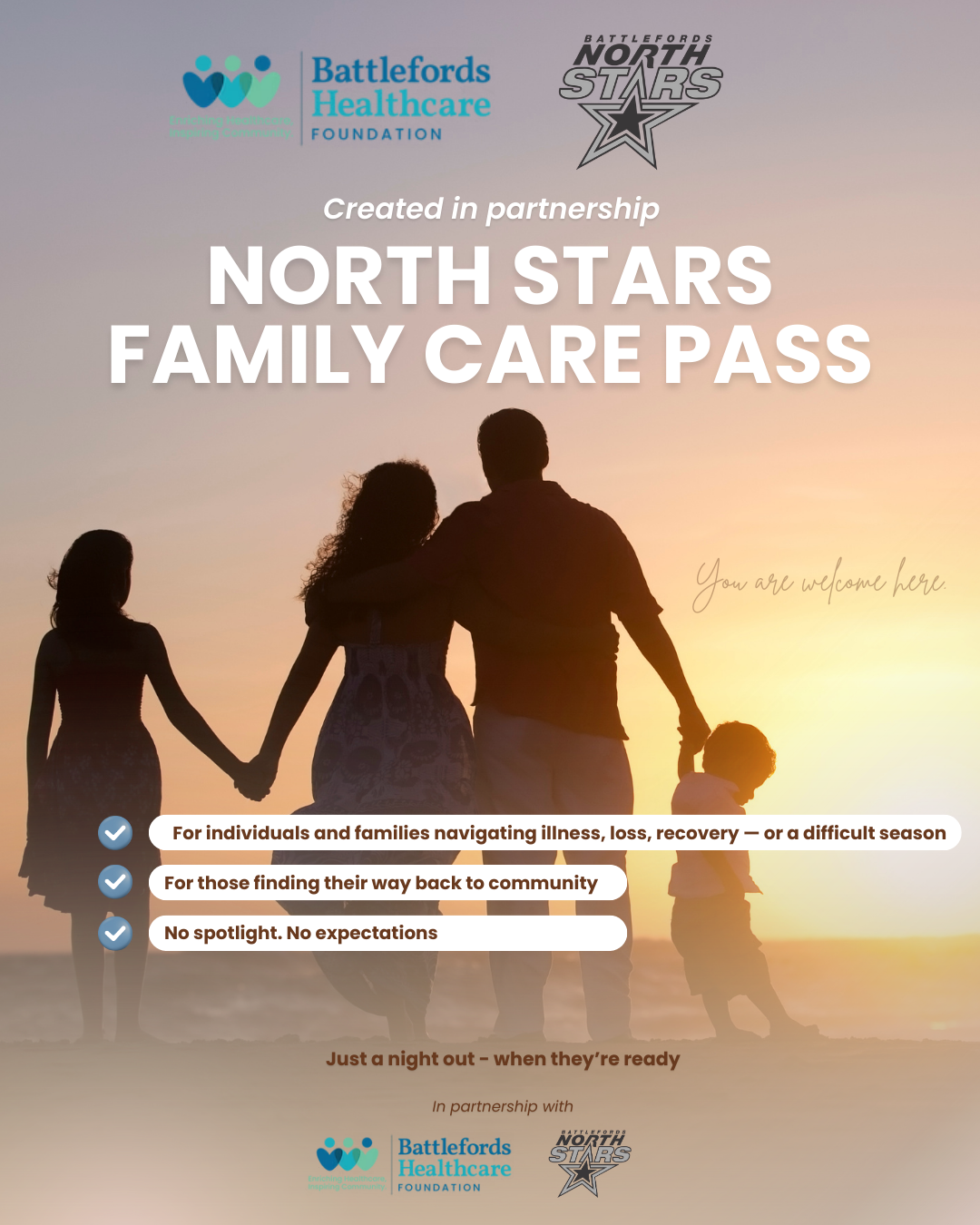 A Gesture of Care: BHC Foundation and North Stars Introduce the Family Care  Pass | Battlefords North Stars